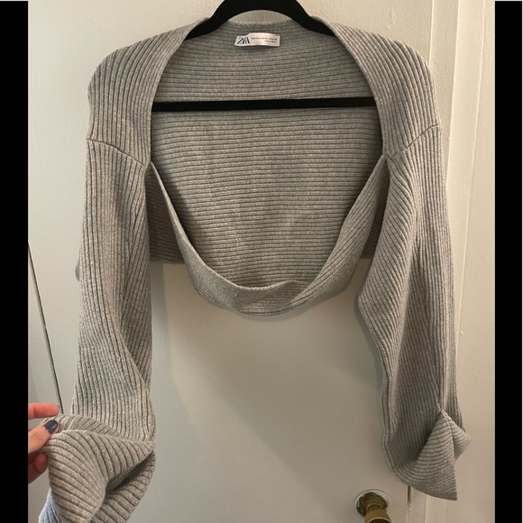 zara bolero sweater